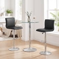 thumbnail image 4 of Gymax Bar Stools Set of 2 Adjustable Swivel Barstools w/Back & Footrest for Kitchen, 4 of 9