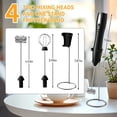 thumbnail image 2 of Espumador de Café Recargable, Vaporizador Eléctrico de Mano, Soporte de Acero Inoxidable., 2 of 5
