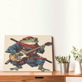 thumbnail image 4 of Logiee Samurai Frog Guitar Print Canvas Wall Art,Canvas Picture Prints with Frame, Wall Art Decorative,Canvas Decorative,Suitable for Living Room Bedroom Office Room 30x40, 4 of 6