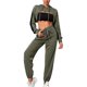 thumbnail image 1 of Conjunto de traje de pantalones deportivos con capucha para mujer, 1 of 5