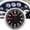 Black, variant on Yajisi 2in (52mm) Universal 0-12 Hourmeter Automotive Dashboard Time Clock Gauge Red Backlight 12V/24V White Dial Silver Frame Waterproof For Car Boat Marine Yacht RV Motorcycle Accessories