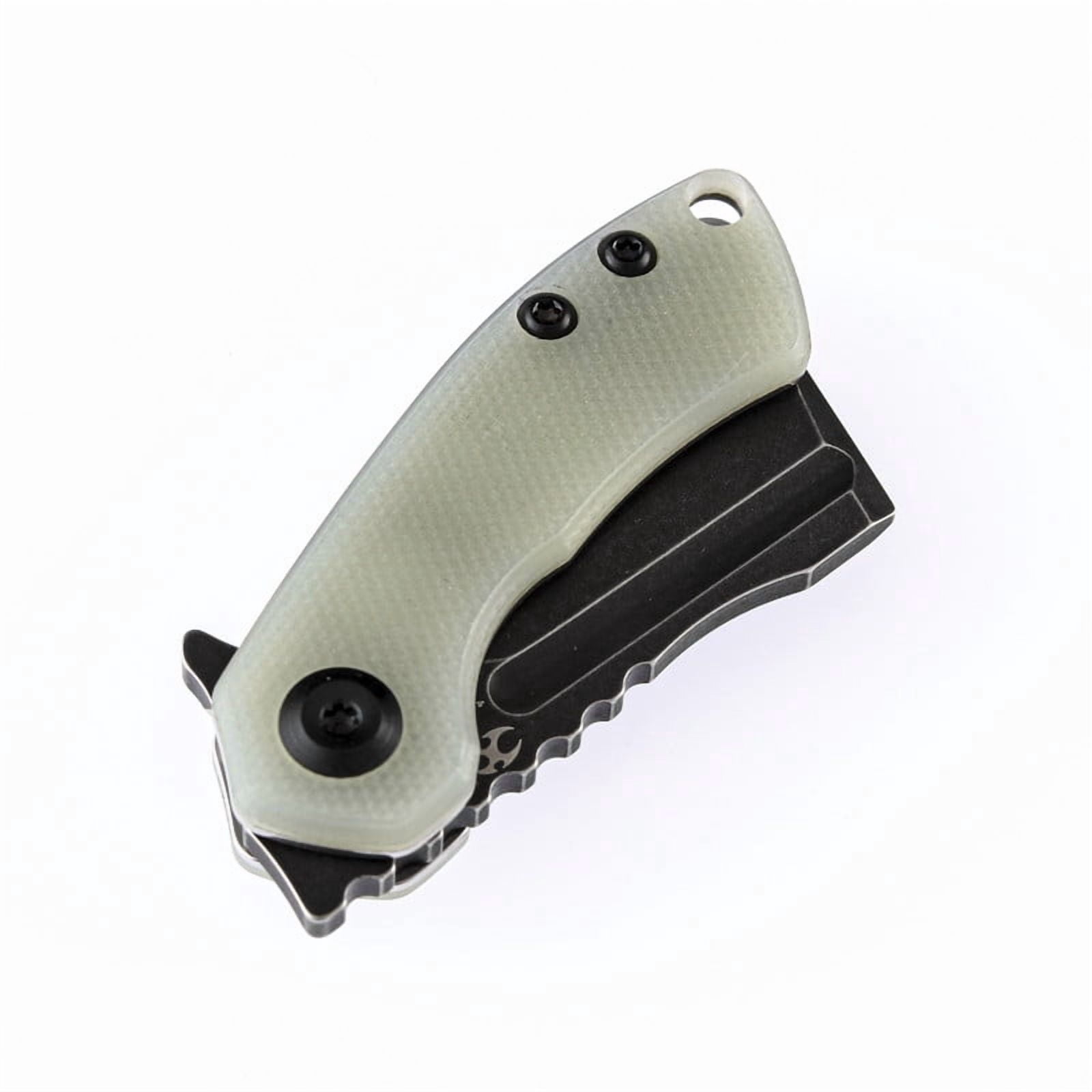 Kansept Mini Korvid Folding Pocket Knife 1.45'' 154CM Blade,Jade G10 Handle,T3030A4