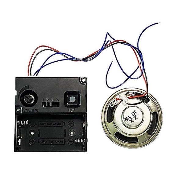 Music Chime Box with Horn Repair Parts,Wall Clock Mechanism Quartz Clock Parts,Clock Accessories,Me