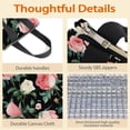 thumbnail image 4 of Pioneer Flower Floral Print Pattern Insulated Lunch Bag for Women & Adults,Large Portable Soft Cooler Lunch Bag,Thermal Food Storage Tote with Pearl Cotton,8.66L,8.75x5.75x9.5 Inch, 4 of 6