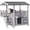 AIR09-B, variant on Aivituvin Cat House with Insulated Liner, Heated Feral Cats Shelter, Time Temperature Control, Weatherproof Cat Condos Outdoor Indoor