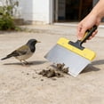 thumbnail image 4 of Stainless Steel Bird Cage Poop Scraper Tool with Ergonomic Handle for Quick Chicken Coop and Aviary Cleaning Reusable Pet Supplies, 4 of 4