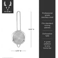 thumbnail image 2 of 9.24-Inch Cocktail Strainer, Fine Mesh Stainless Steel Bar Tool, 2 of 4