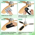 thumbnail image 7 of 10 Pcs Ceiling Fan Filters for Blades Activated Coconut Shell Carbon Air Filter Easy-Stick Ceiling Fan Blade Filters Thickness Ceiling Fan Air Filters for Home Office Common Household Contaminants, 7 of 7