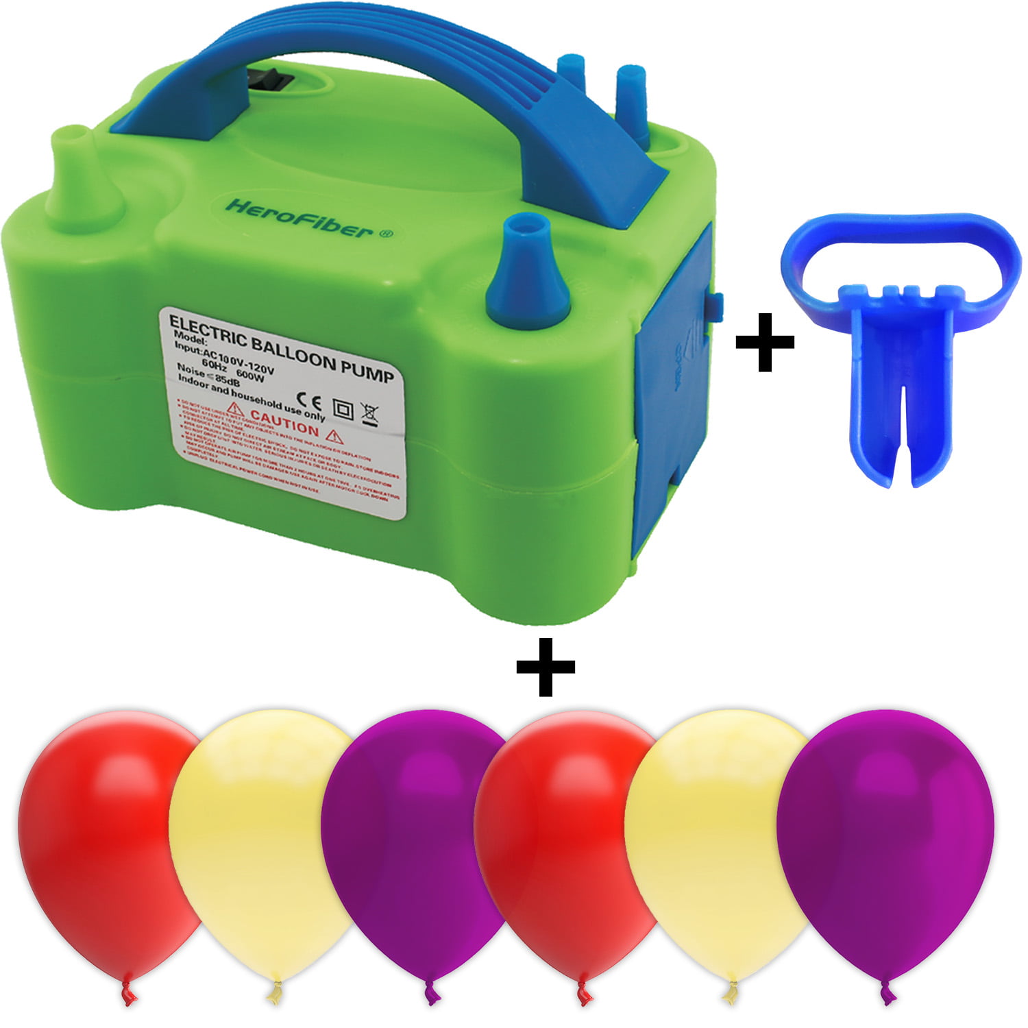 BALLOON PUMP DUAL ACTION GREAT FOR ALL SIZES TWISTING TYING QUALATEX BALLOONS 