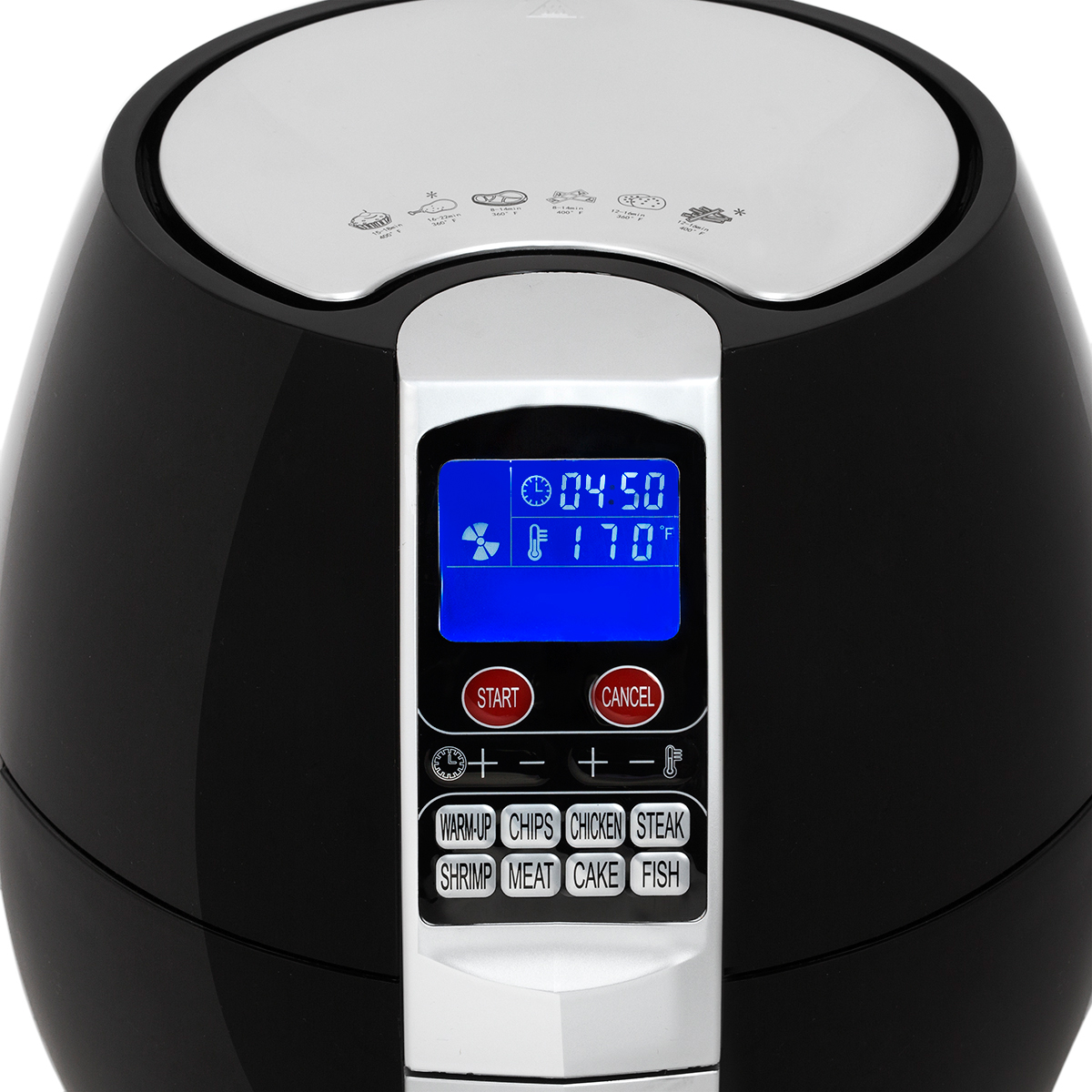 XtremepowerUS 3.7QT 1500W Electric Air Fryer Cooker 8 Cooking Menu Setting Digital Display, Black - image 3 of 4
