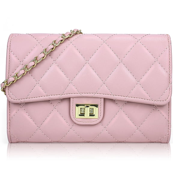 Farcauo Small Purses Women Quilted Crossbody Bag Clutch Satchel