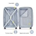 thumbnail image 5 of DELSEY PARIS Dune 25" Medium Checked Hardside Expandable Spinner Luggage, Lunar Rock, 5 of 9