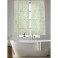 thumbnail image 5 of Sage Green Branches Sheer Curtains 72 Inch Length 2 Panels Set - Light Filtering Window Treatments, Vintage Art Farmhouse Rod Pocket Semi Curtains for Living Room/Bedroom/Kitchen Décor, 104"W x 72"L, 5 of 7