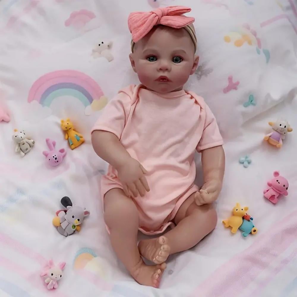 Dayoff Kids Lifelike Reborn Baby Dolls - 18 Inch Realistic Baby Doll (No Accessories) For Kids Age 3+