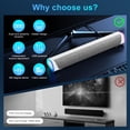 thumbnail image 7 of Salange Small Sound Bar for TV Computer, Compact Soundbar with Built-in Subwoofer, Bluetooth 5.4, HDMI/AUX/USB,16.3inch, 7 of 7
