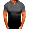thumbnail image 2 of Camiseta de hombre Nikou Cuello vuelto transpirable Gris oscuro XXL, 2 of 12