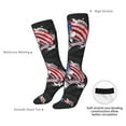 thumbnail image 4 of Fotbe Largemouth Bass Fish in USA Calcetas Divertidas Estampadas para Hombre y Mujer, Calcetas de Algodón hasta la Rodilla para Caminar, Correr, Enfermería y Embarazo, 4 of 6
