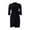 Black, variant on Lindreshi Fall Dresses for Women 2025 Homecoming Dresses Women's Casual Slim Pleated Belted Three-Quarter-Sleeve V-Neck Color Dress