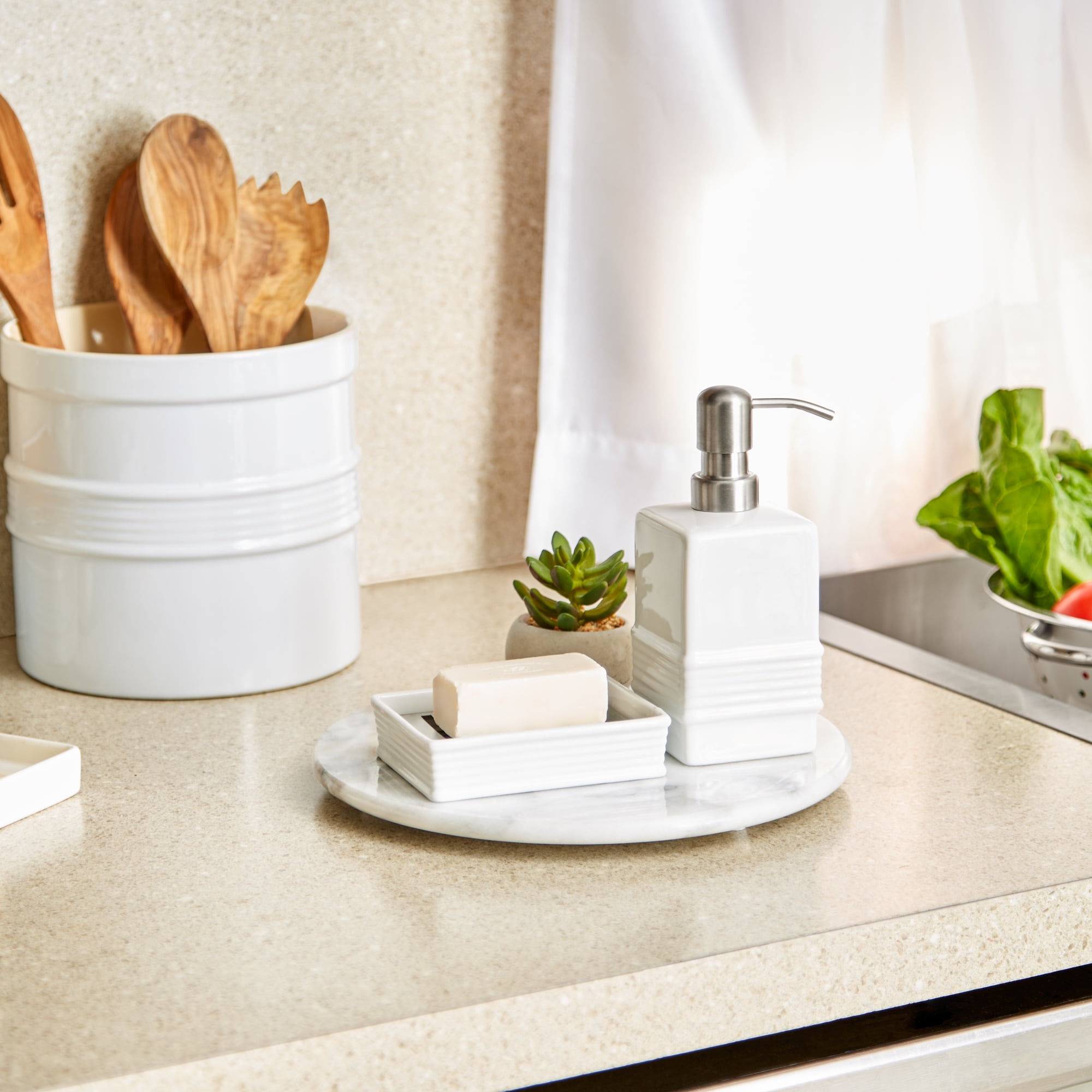 Stoneware Soap Pump Dispenser
