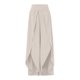 thumbnail image 3 of ICHUANYI Clearance Womens Fashion Summer Solid Casual Loose Elastic Waist Long Wide Leg Pants(Beige, L) ICHUANYI WER2023080814842, 3 of 3