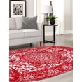 thumbnail image 3 of Unique Loom Richmond Collection Area Rug - Medallion (5' 3" x 8' Oval Red/Ivory), 3 of 6