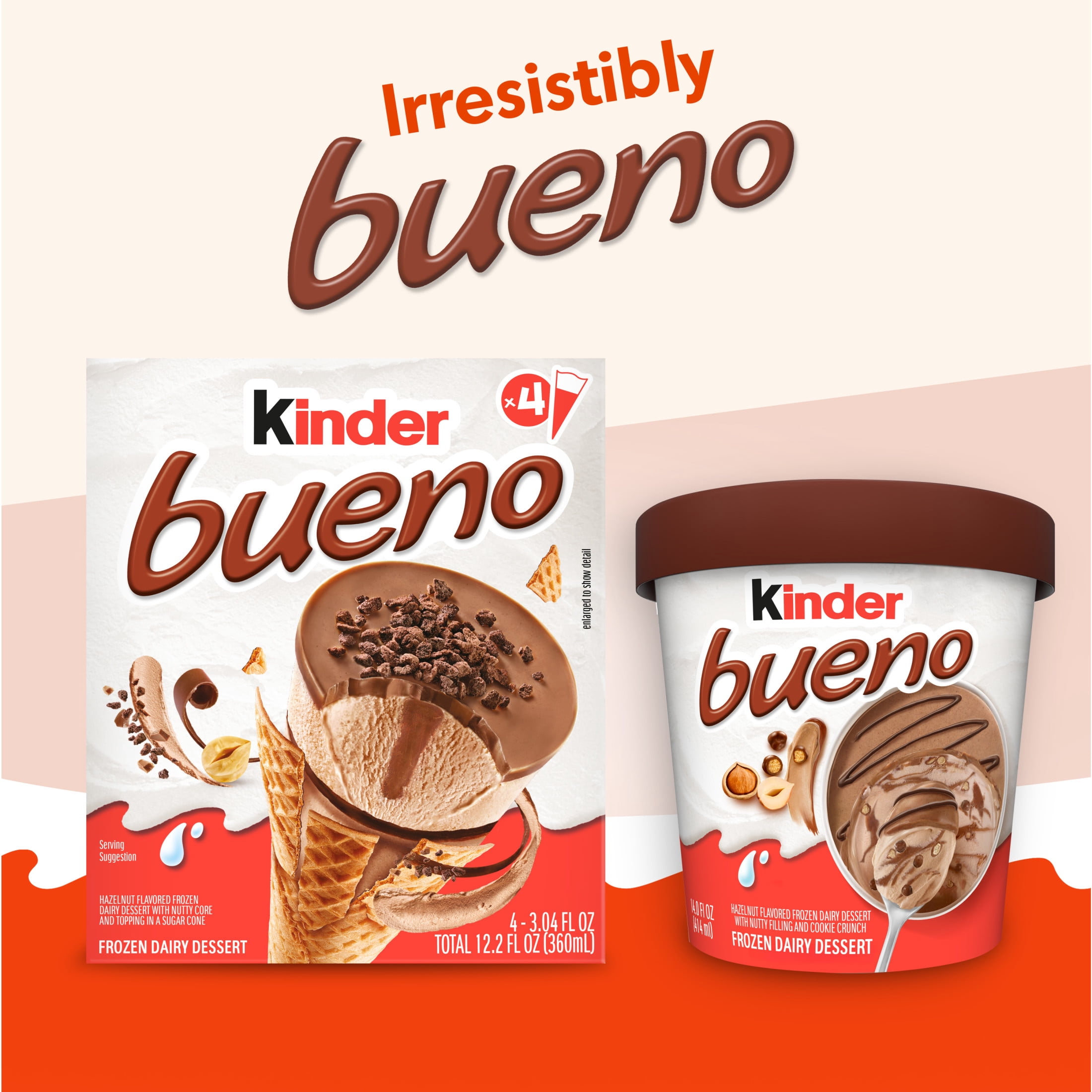 Kinder Bueno Frozen Dairy Dessert, 14 fl oz