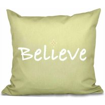 Simply Daisy 16" x 16" Believe Word Print Pillow