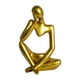 thumbnail image 3 of Candelero de estatuilla de moderno, accesorios, artesanía coleccionable, candelero Dorado Zulema Figura Pensador abstracto, 3 of 8