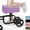 Purple, variant on General Knee Scooter Cushion - Short Fluff Knee Scooter Pads Relief Pain Removable Cover and Thick Memory Foam Cushion Insert Universal Fit Roller Accessories (Navy Blue)