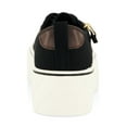 thumbnail image 3 of Women's Platform Zip Lace Up Canvas Sneakers, 3 of 3