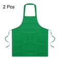 thumbnail image 3 of Unique Bargains 2pack Kitchen Cooking Aprons Polyester Art Aprons Pottery Apron Waterproof Artist Painting Apron Green, 3 of 5