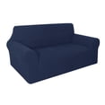 thumbnail image 5 of Utopia Alley SC16NY Oversized 2 Seater Stretch Jacquard Couch Loveseat Sofa Slipcover with Non Slip Foam & Elastic Bottom for Kids & Pets - Navy, 5 of 10