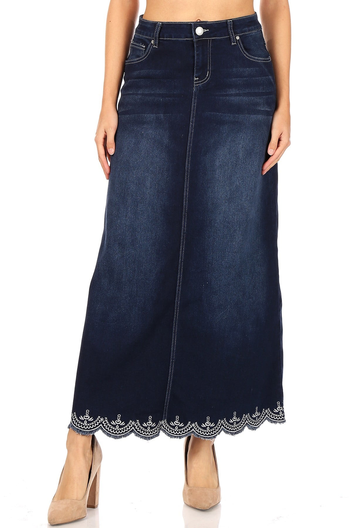 black maxi skirt walmart