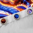 thumbnail image 4 of Feelyou Lightning Flame Dragon Curtains Pack of 2 (42x84 Each) for Boys Girls Kids, Starry Sky Stars Curtains Blackout, Blue Orange, 4 of 6