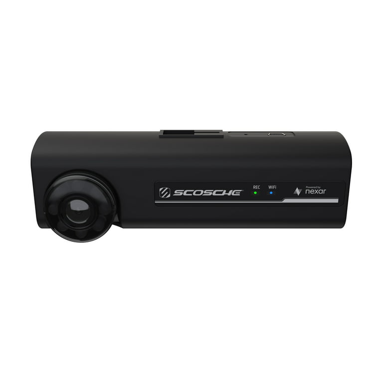 Scosche NEXC2128-XCES0 Full HD Two-Way Smart Cam Powered by Nexar with  Suction Cup and 128GB Memory 