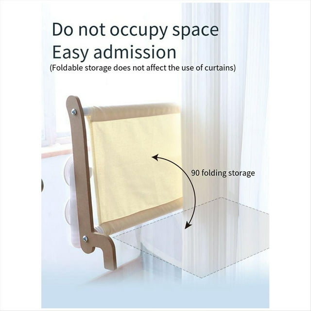 Hamaca para Gatos Percha Ventana Cama Plegable Alféizar de la Ventana Asiento Tumbona Inalámbrica Estantes para Gatitos con Ventosas Resistentes,B