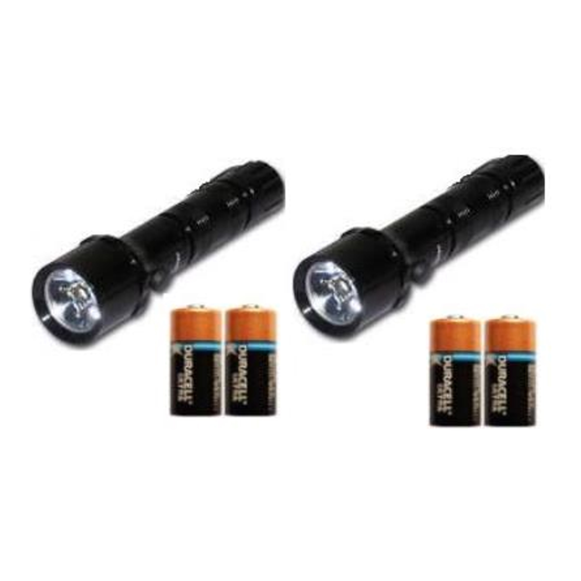 2pack CREE XRE (4W) LED Flashlight + 4pack Duracell Ultra Lithium