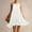 *White, variant on ClodeEU Women's Cute Halter Neck Sleeveless Mini Dress ,Flowy Pleated Beach Dress Sundress White,Womens Plus S