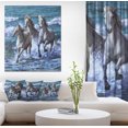 thumbnail image 1 of Design Art - Three Horses Running in Seaside, 1 of 4