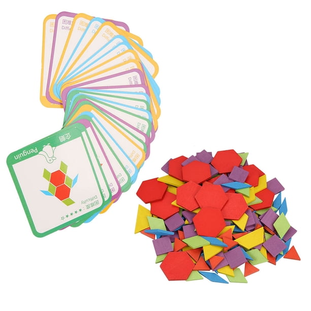 Juguetes para niños BuyWeek Tablero de rompecabezas de madera colorido juego de tablero de rompecabezas