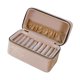 thumbnail image 4 of Caja de almacenamiento para pulseras, expositor de joyas con cremallera y 9 ranuras Café ligero, 4 of 9