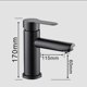 thumbnail image 3 of Black Bathroom Faucet Brass Basin Mixer Bathroom Mixer Contains Hot and Cold Hoses, 3 of 4