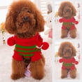 thumbnail image 4 of Ropa de Navidad para Mascotas Zulema Suéter de Punto con Capucha Rojo M, 4 of 6