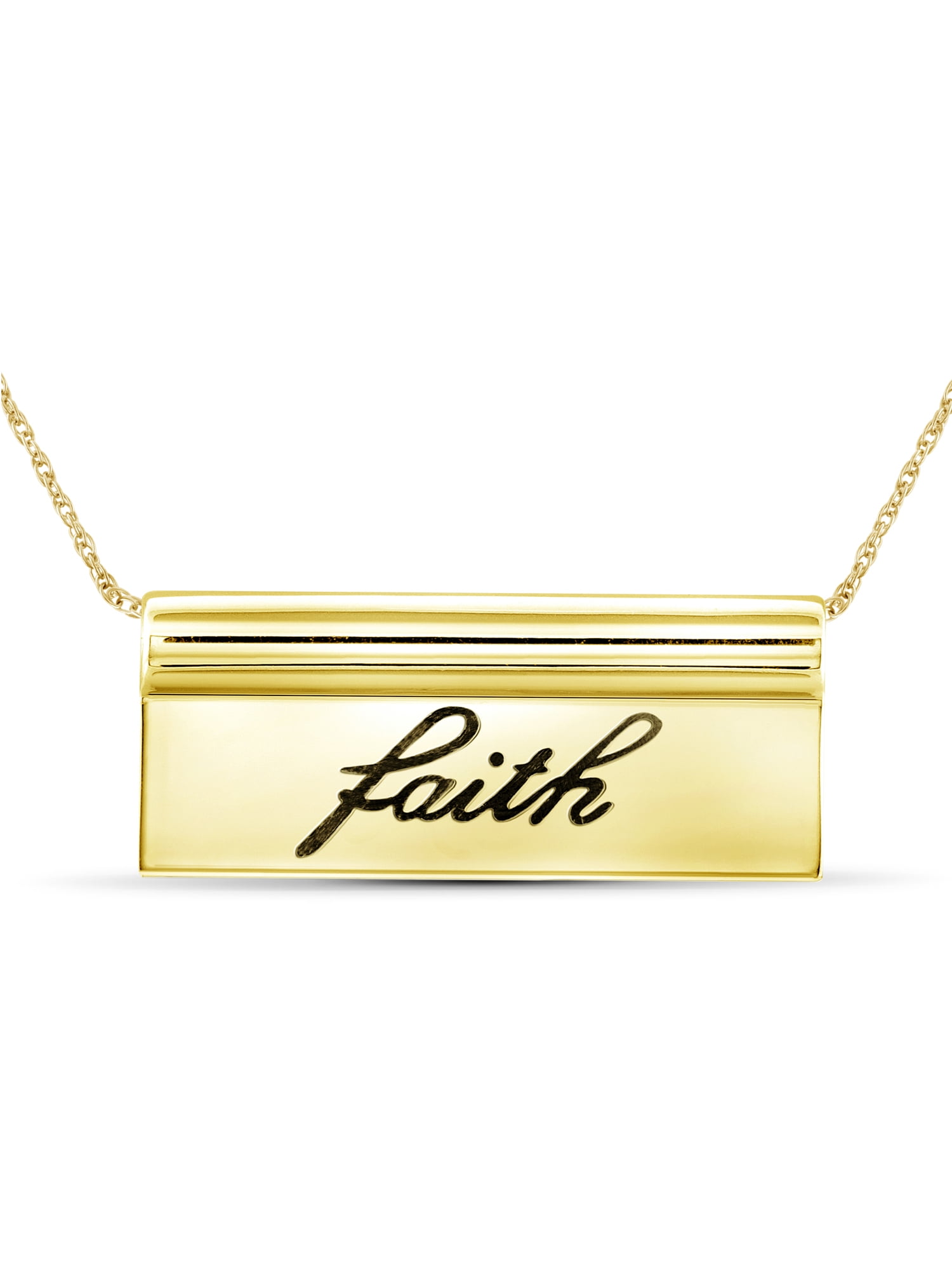 Gold name plate necklace walmart Clearance