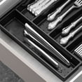 thumbnail image 4 of Silverware Drawer Organizer Flatware And Cutlery Organizer Plastic Storage For Spoons Forks Knives Organizer Large, 4 of 6