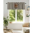 thumbnail image 6 of Farmhouse Country Valances for Windows Star Bless This Home Black Buffalo Plaid Valance Rod Pocket Short Window Treatments Curtains for Kitchen Bathroom Living Room Bedroom, 42 x 12 Inch, 6 of 7