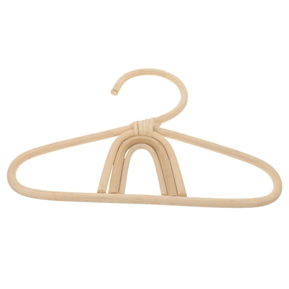 Rattan Hook Coat Rack Skirt Hangers Rattan Hangers Rattan Kids Hangers Hangers for Baby Clothes Child Baby