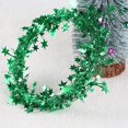 thumbnail image 3 of 2 Rolls Of Sparkly Star Tinsel Garlands With Wire For Xmas Tree, 3 of 5