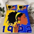 thumbnail image 2 of Castle Fairy Teens Black Girl Bed Sheets,Romantic Fashion King Sheets, 2 of 7