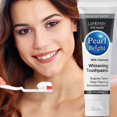 thumbnail image 3 of Pearl Brighten Professional Whitening Toothpaste with Charcoal, Up to 4 Shades Whiter Teeth, Natural Formula, Enamel Protection, Fresh Breath, 3 of 5